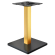 MADRID | Base para mesa de bistró | Negro/Oro | Altura: 71 cm | Columna: 8 x 8 cm | Placa de base: 4