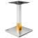 MADRID | Base para mesa de bistró | Acero inoxidable / Blanco / Oro | Altura: 71 cm | Columna: 8 x 8