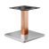 MADRID | Bistro bordunderrede | Rostfritt stål / Koppar | Höjd: 71 cm | Pelare: 8 x 8 cm | Grundplat