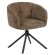 Marina | Hotel Chair | Dark Brown | Fabric/Textile | Swivel Base