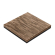 MASSIVE STEEL | Bistro Solid Table Top | 80x80cm | Walnut