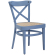 MAUDEZ | Bugholzstuhl | Rattan Geflecht | Blau | Bugholz