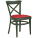 MAUDEZ | Bugholzstoel | Hout / Leder Rood | Olijf Groen | Bugholz