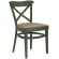 MAUDEZ | Bugholzstoel | Hout / Leder Taupe | Olijfgroen | Bugholz