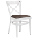 MAUDEZ | Buxusstoel | Hout / Leder Bruin | Wit | Buxusstoel