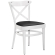 MAUDEZ | Bakelietstoel | Hout / Leer | Wit | Bakeliet