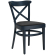 MAUDEZ | Sedia in legno curvato | Legno / Velluto Nero | Blu scuro | Bugholz