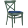 MAUDEZ | Buismarmer | Hout / Fluweel Blauw | Groen | Buismarmer