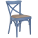 Maudez | Bugholzstuhl | Holz / Leder | Blau / Taupe | Bugholz