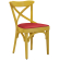Maudez | Bugholzstuhl | Holz / Leder | Gelb / Rot | Bugholz