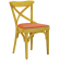 Maudez | Bugholzstuhl | Holz / Samt | Gelb / Orange | Bugholz