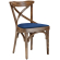 Maudez | Bugholzstuhl | Holz / Samt | Vintage Old Patina / Blau | Bugholz