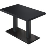 MBM | Bistro Table | 120 x 70 x 74.5 cm | Melamine | Black / Black