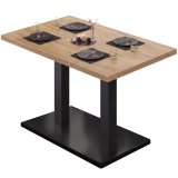 MBM | Bistro Bord | 120 x 70 x 74,5 cm | Melamin | Eg / Sort