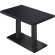 MBM | Bistrotafel | 120 x 70 x 74,5 cm | Melamine | Zwart / Zwart