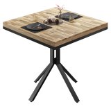 ME Bistro-bord | 70x70xH72cm | Ek/Svart