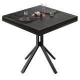 ME Bistro-bord | 70x70xH72cm | Wenge Svart/ Svart