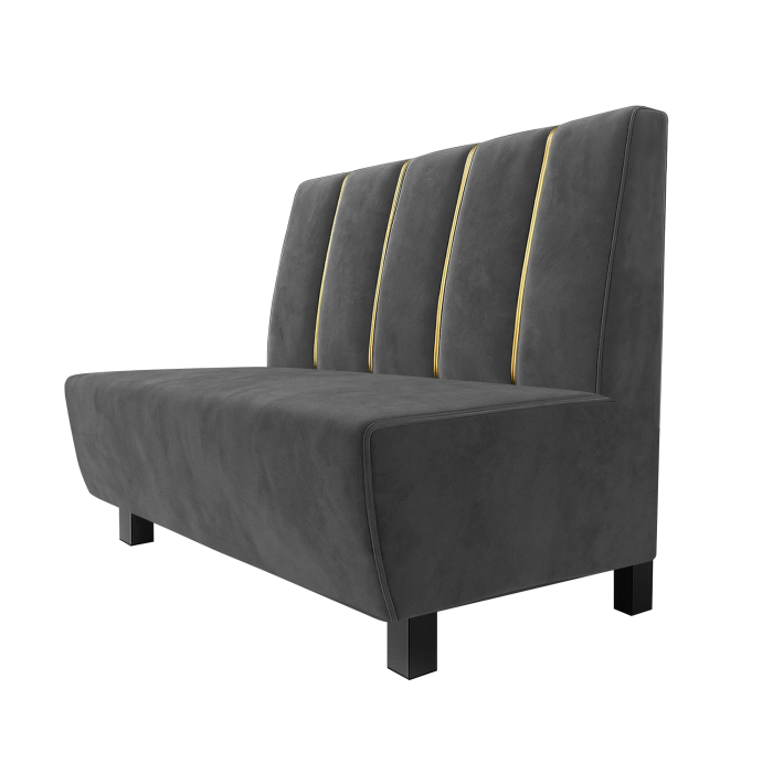 Meyer F | Gastrobank | W:H 100 x 100 cm | Gray | Dubai | velvet