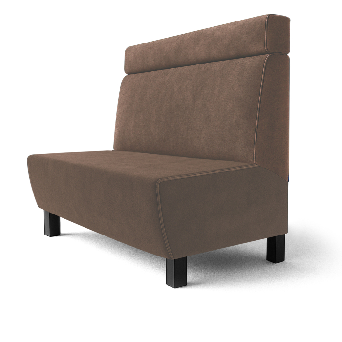 Meyer F | Restaurant bench | W:H 140 x 100 cm | Taupe | Headboard | Velvet