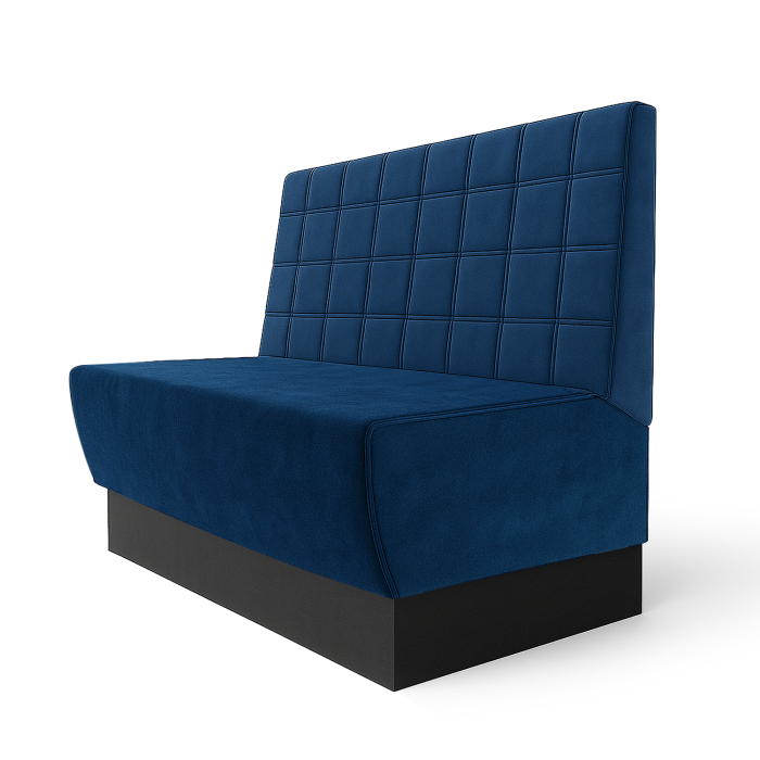 Meyer S | Gastrobank | W:H 200 x 100 cm | Blue | Blocks | velvet