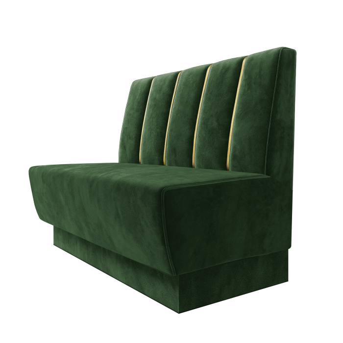 Meyer S | Gastrobank | B:H 200 x 100 cm | Dunkel Grün | Dubai | Samt