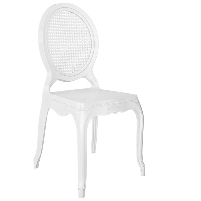 MELISA | Bruiloft Stoel | Wit | Plastic | Stapelbaar