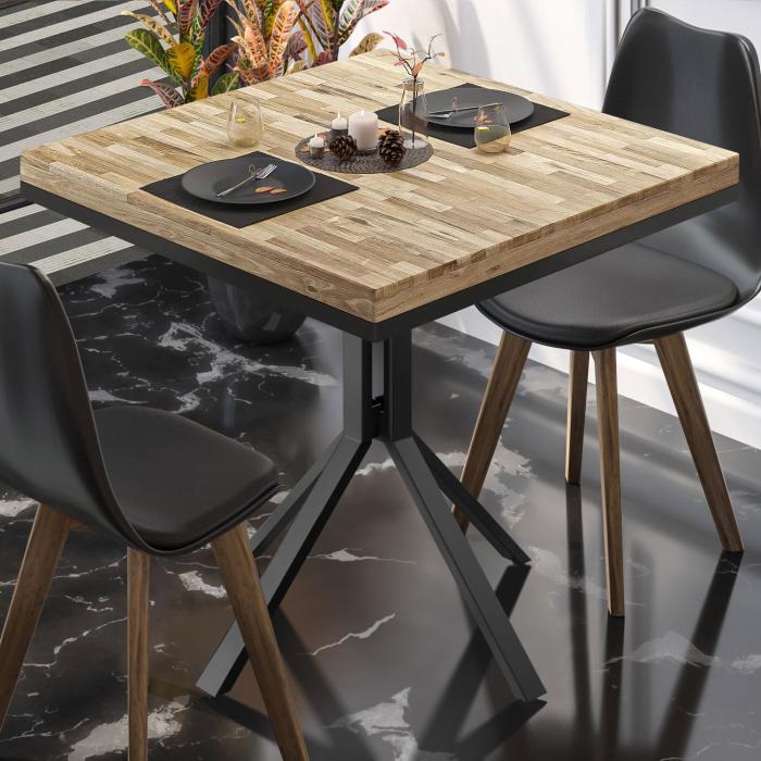 ME Bistrobord | 70x70xH72cm | Eik/Sort ME Bistrobord | 70x70xH72cm | Eik/Sort