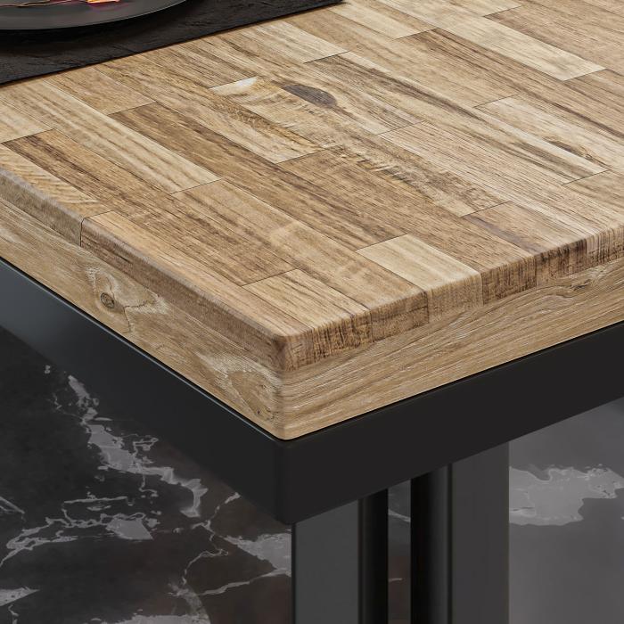 ME Bistrobord | 70x70xH72cm | Eik/Sort ME Bistrobord | 70x70xH72cm | Eik/Sort