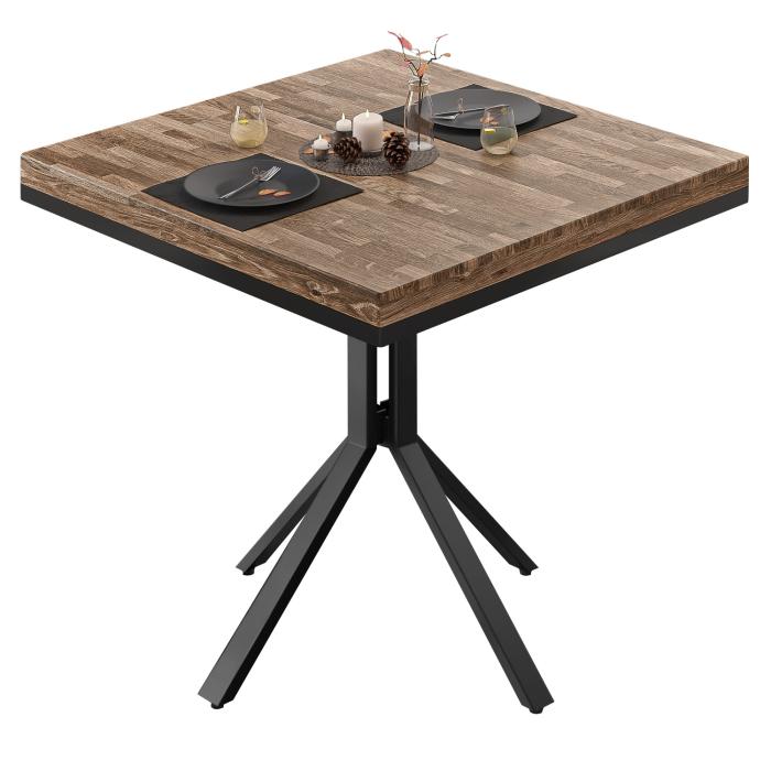 ME Bistrobord | 70x70xH72cm | Valnøtt/Sort ME Bistrobord | 70x70xH72cm | Valnøtt/Sort