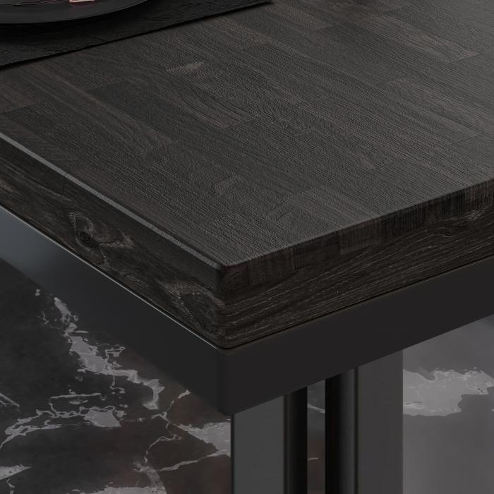 ME Bistro Table | 70x70xH72cm | Wenge Black/ Black ME Bistro Table | 70x70xH72cm | Wenge Black/ Black