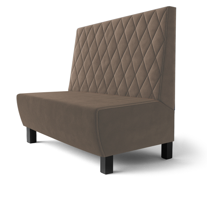 Meyer F | Panca da ristorante | L:A 60 x 100 cm | Talpa | Motivo a rombi | Velluto
