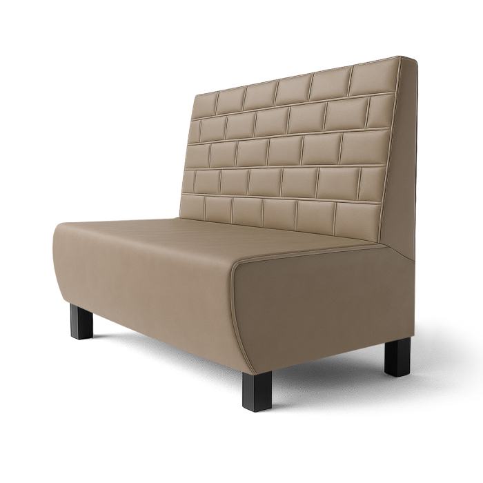 Meyer F | Gastrobank | B:H 60 x 100 cm | Taupe | Sten | læder