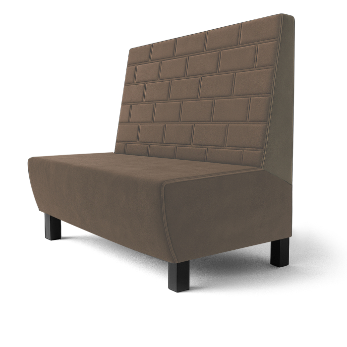 Meyer F | Banquette Gastrobank | L:H 60 x 100 cm | Taupe | Pierre | Velours