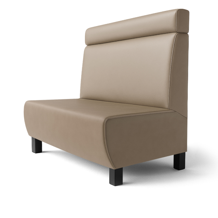 Meyer F | Ravintolapenkki | L:K 60 x 90 cm | Taupe | Sängynpääty | Nahka