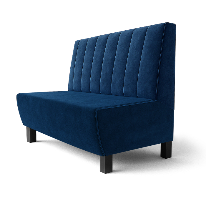 Meyer F | Gastrobank | Szer.:Wys. 60 x 120 cm | Niebieski | W paski | aksamit