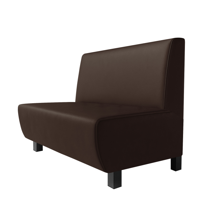 Meyer F | Restaurantbænk | B:H 60 x 90 cm | Brun | Glat | Læder