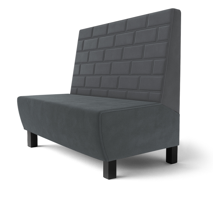 Meyer F | Gastrobank | B:H 60 x 90 cm | Grå | Sten | sammet