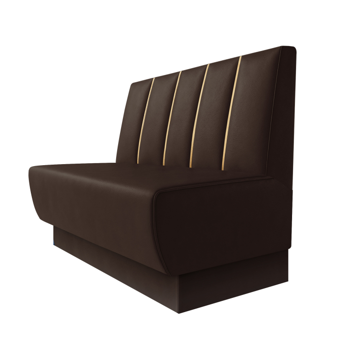 Meyer S | Restaurantbænk | B:H 60 x 120 cm | Brun | Dubai | Læder