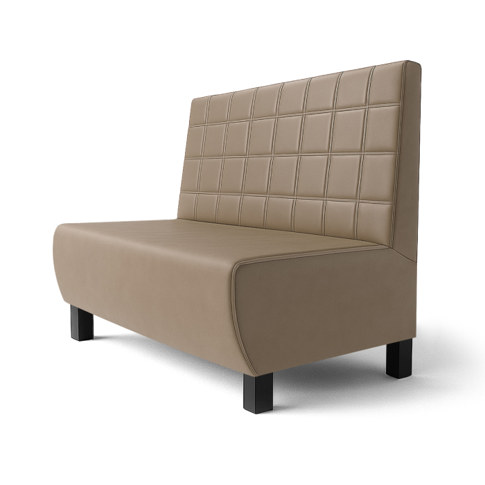 Meyer F | Gastrobank | B:H 60 x 100 cm | Taupe | Blokke | læder