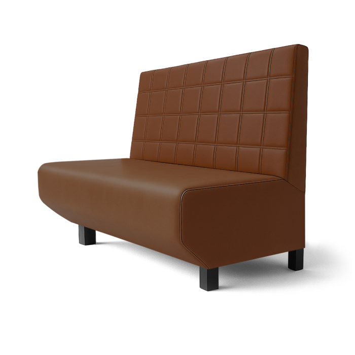 Wagner F | Gastrobank | B:H 180 x 90 cm | Braun | Blocks | Leder