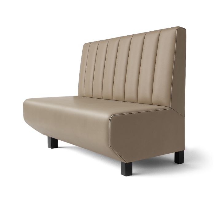 Wagner F | Banco de restaurante | An:Al 60 x 90 cm | Topo | Rayas | Cuero