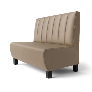 Meyer F | Panca da ristorante | L:A 60 x 120 cm | Talpa | A righe | Pelle