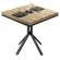 ME Bistrobord | 70x70xH72cm | Eik/Sort