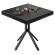 ME Bistro Table | 70x70xH72cm | Wenge Black/ Black