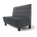 Meyer F | Gastrobank | B:H 120 x 100 cm | Grau | Horizontal Gestreift | Samt
