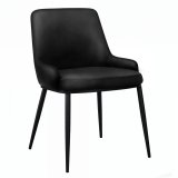 Mila | Hotel Stuhl | Leder | Schwarz