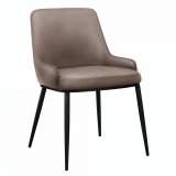 Mila | Hotel Stuhl | Leder | Taupe