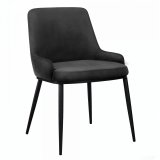 Mila | Hotel Stuhl | Samt | Grau