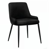 Mila | Hotel Stuhl | Samt | Schwarz