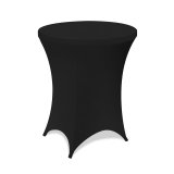 MIO COVER | Housse élastique pour table | Housse pour table haute | Noir